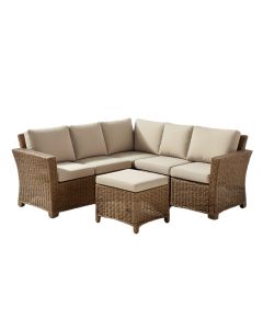 Tessa 5 Piece Rattan Seating Group With Cushions (synthetic illustration; no displayed measurements)