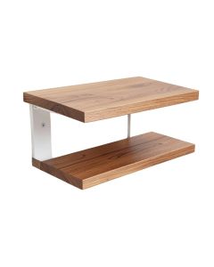 Industrial Walnut Wood Floating 3 Piece Wall Shelf Set