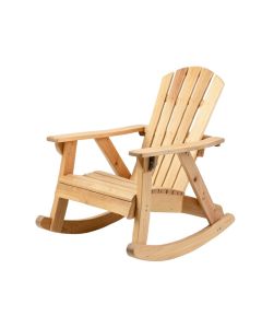 Mabe Two-Person Solid Wood Rocking Adirondack Chair