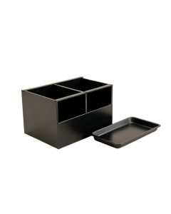 Maple Bluff Empty Coffee-Station Organizer - Black