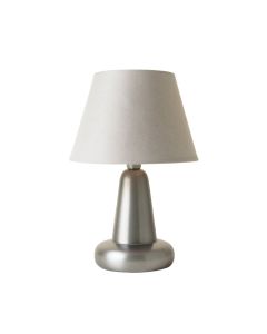 Willow Bluff Table Lamp With A Plain Fabric Shade - Gray