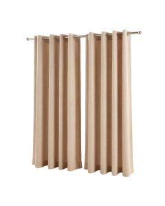 Ramsay Ultra Luxurious Semi-Matte Beaded Solid Semi-Sheer Rod Pocket Curtains/Drapes