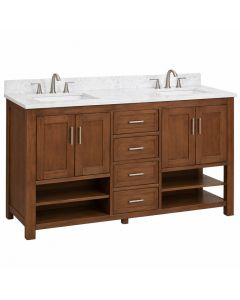 Chestnut 60 '' Double Bathroom Vanity Set