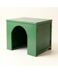 Moss Field Empty Furniture-Style Litter Enclosure - Green (synthetic illustration; no displayed measurements)