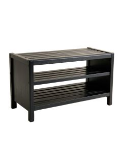 Briar Canyon Shoe Storage Bench - Black (synthetic illustration; no displayed measurements)