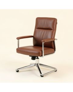 Indra Genuine Leather Conference Chair (synthetic illustration; no displayed measurements)