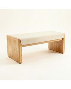 Wren Edge Indoor Bench - Beige (synthetic illustration; no displayed measurements)