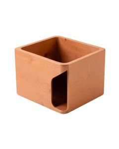 Oak Bridge Empty Furniture-Style Litter Enclosure - Terracotta (synthetic illustration; no displayed measurements)