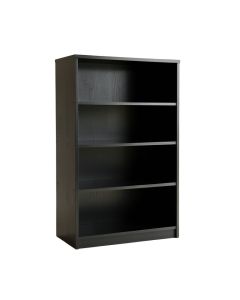 River Edge Freestanding Bookcase - Black (synthetic illustration; no displayed measurements)