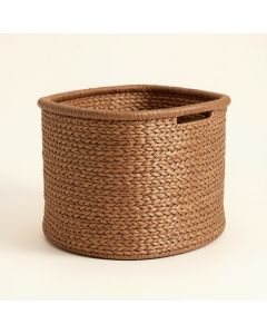 Decorative Woven Laundry Hamper (synthetic illustration; no displayed measurements)
