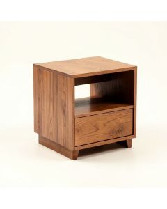 Kinsella Solid Wood End Table With Storage (synthetic illustration; no displayed measurements)