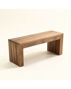 Fina Rectangular Wooden Planter Bench (synthetic illustration; no displayed measurements)