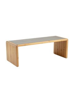 Laurel Field Indoor Bench - Gray (synthetic illustration; no displayed measurements)