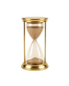 Kaylee Brass Glass Sand Timer Hourglass
