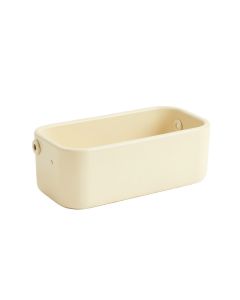 Maple Canyon Empty Railing Planter With Integral Brackets - Ivory (synthetic illustration; no displayed measurements)