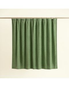 Holly Bend Shower Curtain Hanging Flat From A Plain Rod - Green (synthetic illustration; no displayed measurements)