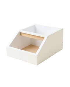 Slate Arc Low Toy Storage Unit - White