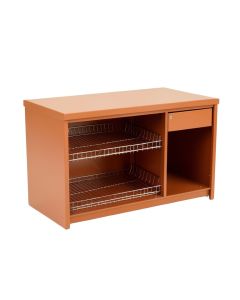 Juniper Bend Empty Countertop Canister Rack - Terracotta (synthetic illustration; no displayed measurements)