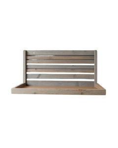 Maple Bridge Wall-Mounted Entryway Organizer Shelf - Gray