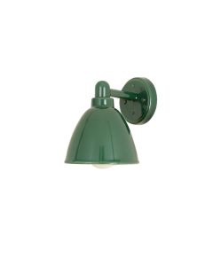 Olive Dale Wall Sconce Mounted On A Plain Wall - Green