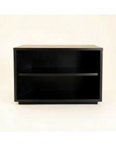 Alder Bridge Low Bookcase - Black (synthetic illustration; no displayed measurements)