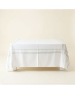Dune Crossing Flat Bed Sheet - White (synthetic illustration; no displayed measurements)