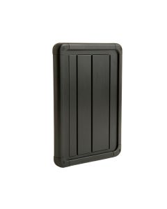 Bay Bluff Narrow Outdoor Storage Bench - Black (synthetic illustration; no displayed measurements)
