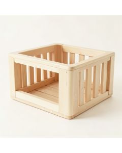 Willow Bend Empty Furniture-Style Pet Crate - Ivory (synthetic illustration; no displayed measurements)