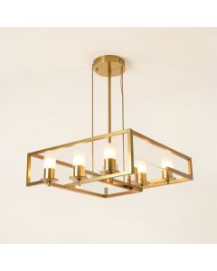 Brenton Cove 6-Light Candle Style Rectangle / Square Chandelier (synthetic illustration; no displayed measurements)
