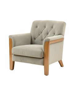 Everett 26.75 '' Wide Tufted Polyester Armchair (synthetic illustration; no displayed measurements)