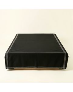 Hazel Falls Flat Bed Sheet - Black (synthetic illustration; no displayed measurements)