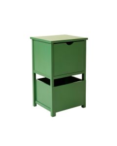 Rowan Dale Freestanding Pull-Out Hamper Cabinet - Green