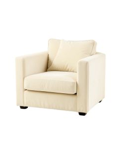 Willow Bluff Upholstered Armchair - Cream (synthetic illustration; no displayed measurements)