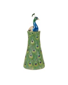 Provocative Peacock Sculptural Pedestal