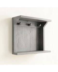 Meadow Crossing Wall-Mounted Entryway Organizer Shelf - Gray (synthetic illustration; no displayed measurements)
