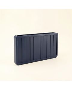 Vale Bridge Narrow Outdoor Storage Bench - Navy (synthetic illustration; no displayed measurements)