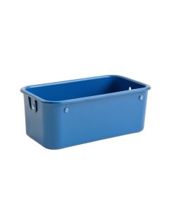 Stone Bend Empty Railing Planter With Integral Brackets - Blue