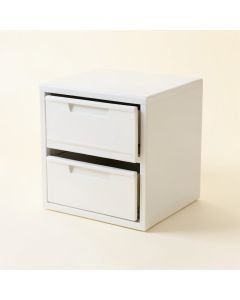 Birch Dale Small-Parts Storage Drawer Cabinet - White (synthetic illustration; no displayed measurements)