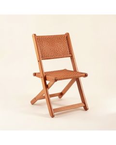 Birch Canyon Folding Outdoor Chair - Terracotta (synthetic illustration; no displayed measurements)
