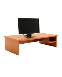 Flint Edge Desktop Monitor Riser - Terracotta (synthetic illustration; no displayed measurements)