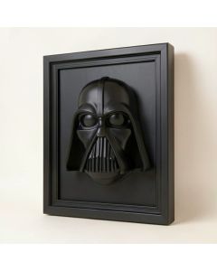 “ Star Wars - Darth Vader ” Autographed Framed Star Wars Darth Vader Mask (synthetic illustration; no displayed measurements)