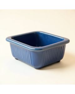 Summit Brook Empty Railing Planter With Integral Brackets - Blue (synthetic illustration; no displayed measurements)
