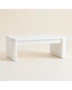 Moss Dell Indoor Bench - White (synthetic illustration; no displayed measurements)