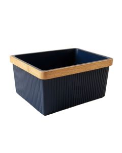 Alder Branch Empty Storage Basket - Navy