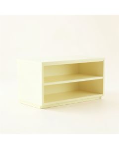 Alder Bluff Low Bookcase - Ivory (synthetic illustration; no displayed measurements)