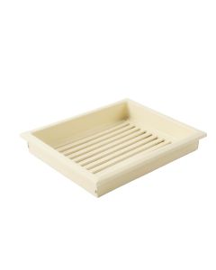 Alder Bluff Empty Under-Desk Cable Tray - Cream (synthetic illustration; no displayed measurements)