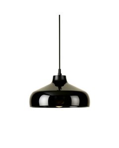 Cove Arc Pendant Light Suspended From One Plain Cable