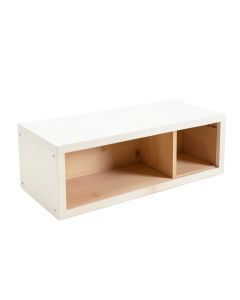 Maple Bluff Shoe Storage Bench - White