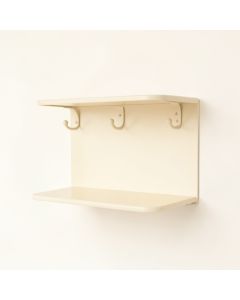 Aspen Canyon Wall-Mounted Entryway Organizer Shelf - Ivory (synthetic illustration; no displayed measurements)