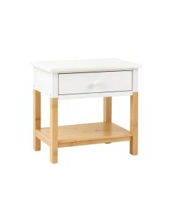 Alder Edge Nightstand - White